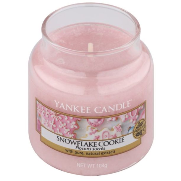 Yankee Candle Snowflake Cookie ароматна свещ Classic голяма 104 гр. на ниска цена