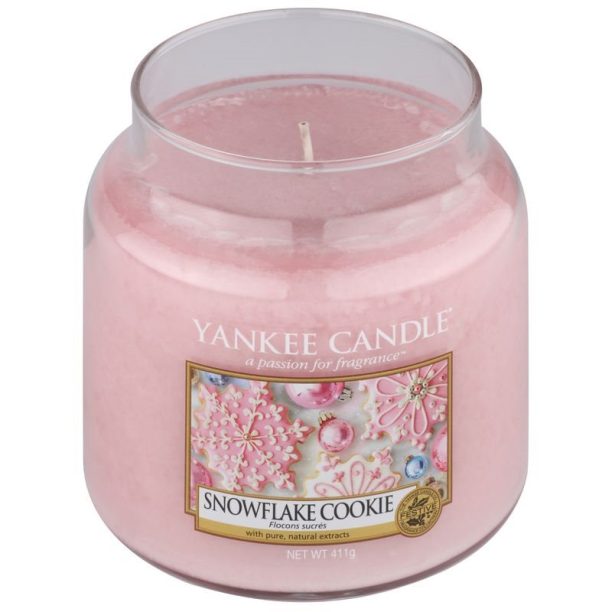 Yankee Candle Snowflake Cookie ароматна свещ Classic голяма 411 гр. на ниска цена