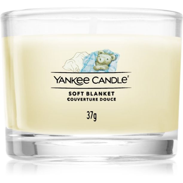 Yankee Candle Soft Blanket вотивна свещ glass 37 гр.