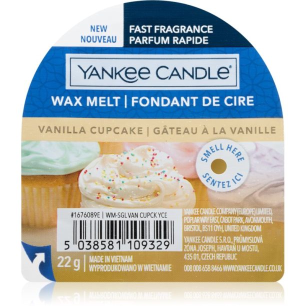 Yankee Candle Vanilla Cupcake восък за арома-лампа 22 гр.