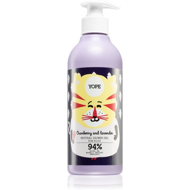 Yope Cranberry & Lavender интензивен хидратиращ душ гел за деца 400 мл.