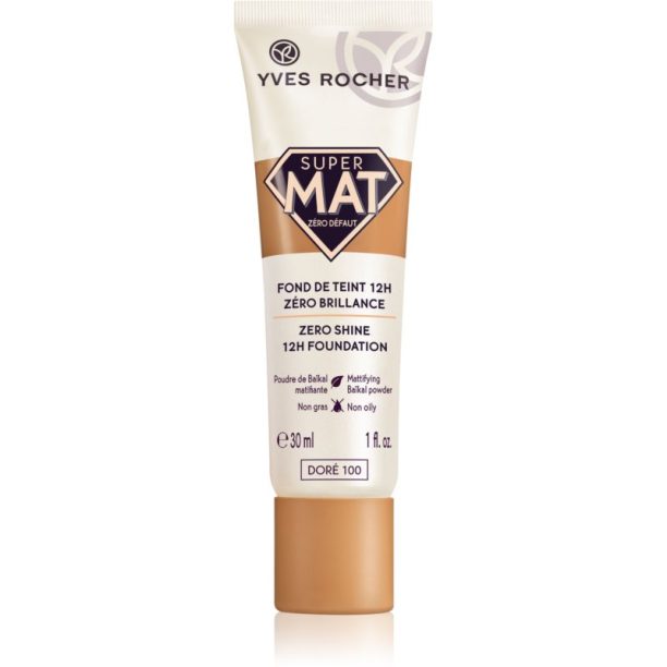 Yves Rocher Zéro Défaut Super Matte матиращ грим цвят 100 Doré 30 мл.