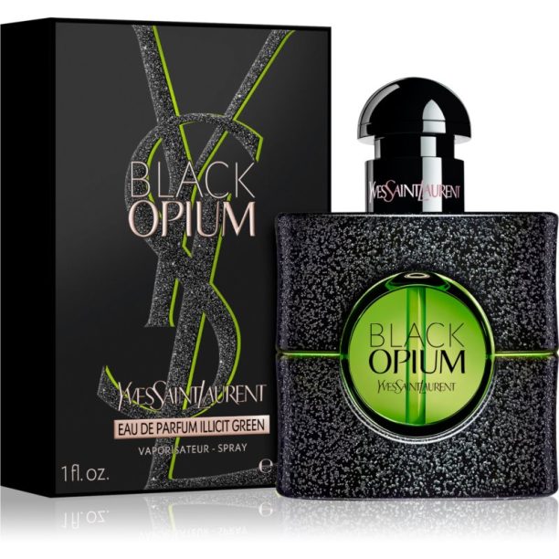 Yves Saint Laurent Black Opium Illicit Green парфюмна вода за жени 30 мл. купи на топ цена