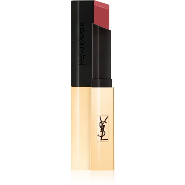 Yves Saint Laurent Rouge Pur Couture The Slim тънко матиращо червило с кожен ефект цвят 30 Nude Protest 2