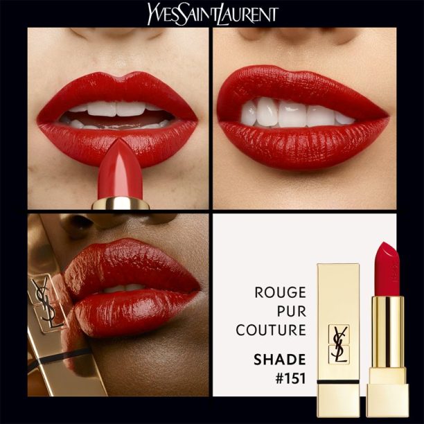 Rouge Pur Couture Rouge Pur Couture Yves Saint Laurent Rouge Pur Couture червило с хидратиращ ефект цвят 151 Rouge Unapologetic 3