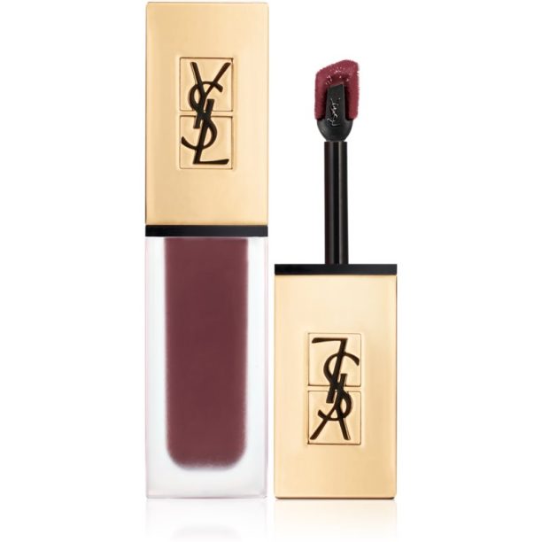 Yves Saint Laurent Tatouage Couture ултра матиращо течно червило цвят 15 Violet Conviction - Deep Blackberry 6 мл. на ниска цена