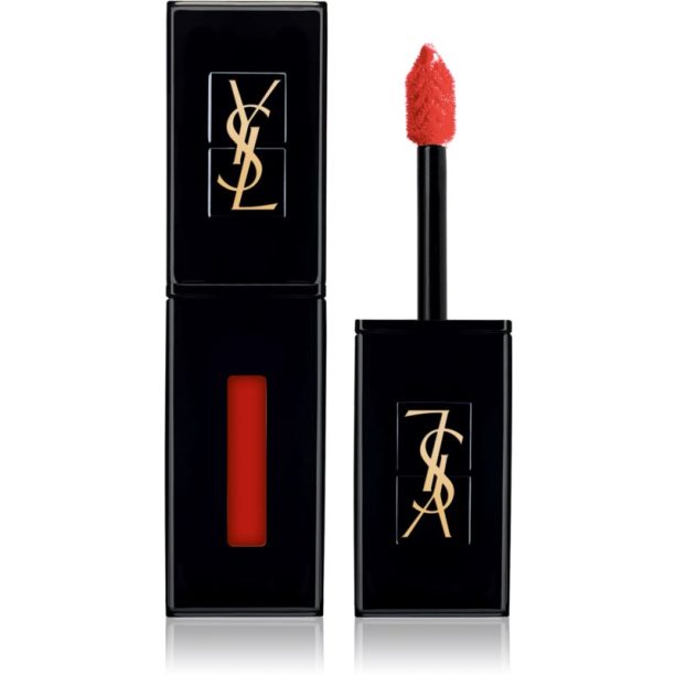 Yves Saint Laurent Vernis À Lèvres Vinyl Cream блясък за устни с кремообразна текстура цвят 406 Orange Electro 5.5 мл. на ниска цена