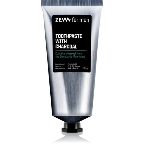 Zew For Men Toothpaste With Charcoal избелваща паста за зъби с активен въглен 80 мл.