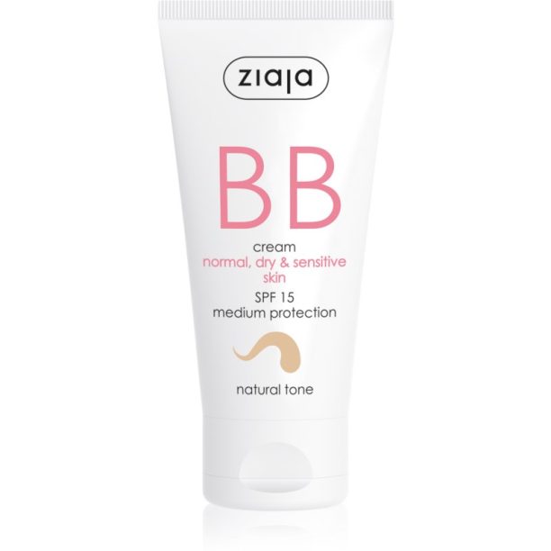 Ziaja BB Cream BB крем за нормална и суха кожа цвят Natural 50 мл.