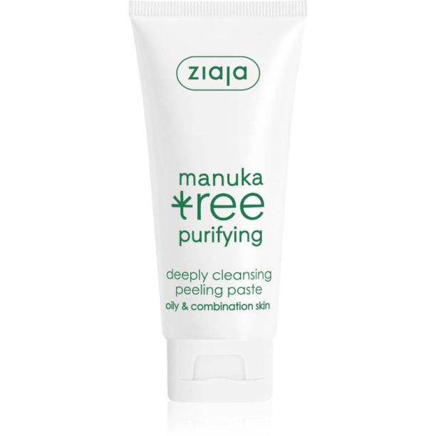 Ziaja Manuka Tree Purifying почистваща пилинг-паста за нормална към мазна кожа 75 мл.