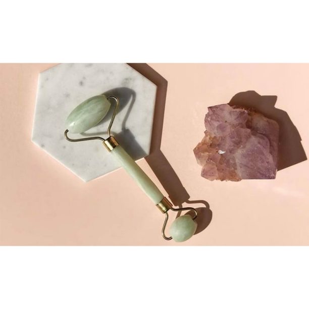 Zoë Ayla Luxurious Jade Crystal Roller масажно валяче за лице купи на топ цена