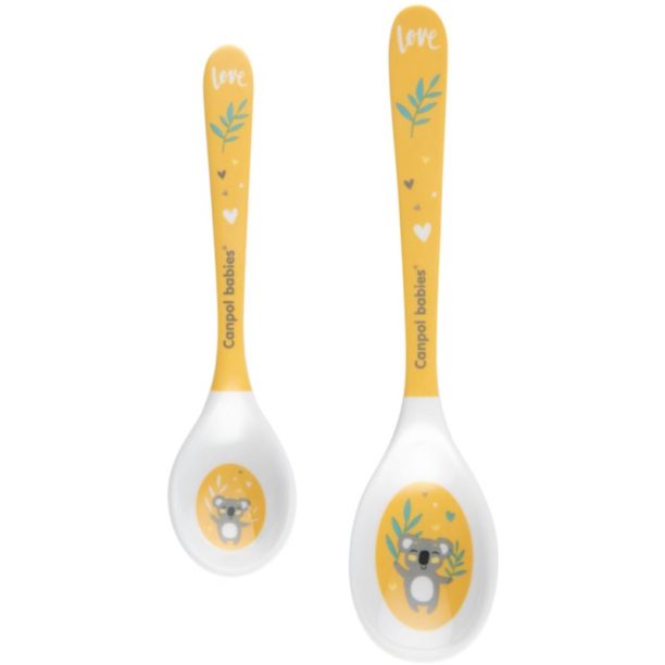 canpol babies Exotic Animals Spoon лъжичка Yellow 2 бр.