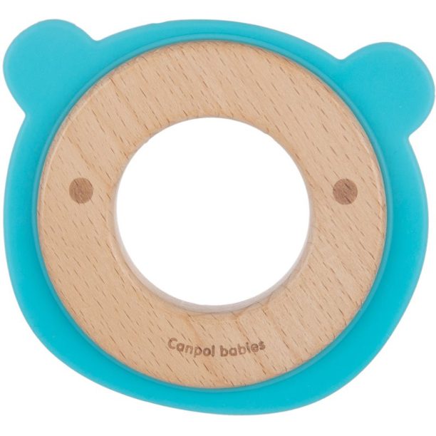 canpol babies Teethers Wood-Silicone Bear гризалка 1 бр.