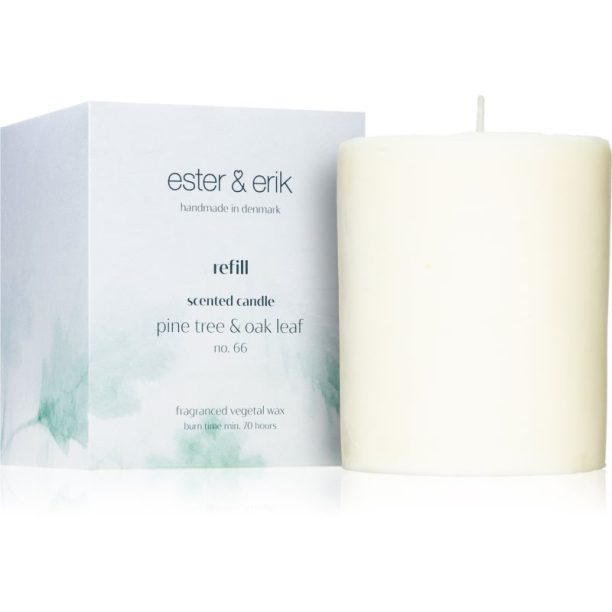 ester & erik scented candle pine tree & oak leaf (no. 66) ароматна свещ  резервен пълнител 350 гр. на ниска цена