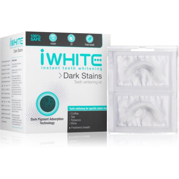 iWhite Dark Stains комплект за избелване на зъби 10 x 0.8 гр.