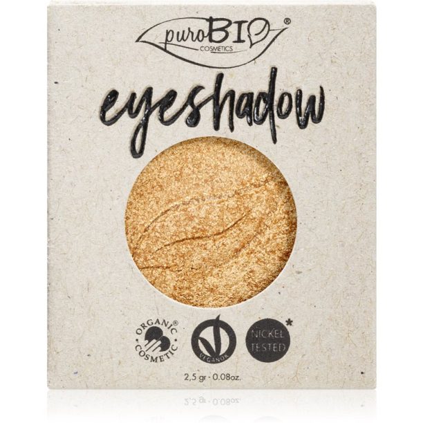 puroBIO Cosmetics Compact Eyeshadows сенки за очи пълнител цвят 24 Gold 2