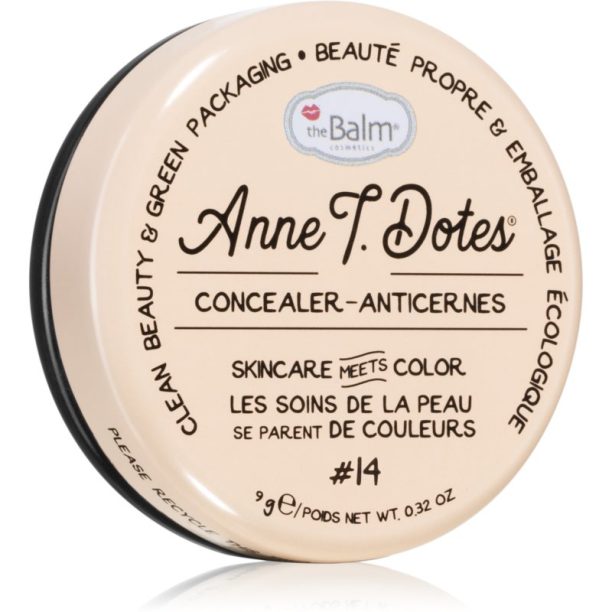 theBalm Anne T. Dotes® Concealer коректор против зачервяване цвят #14 Light 9 гр.