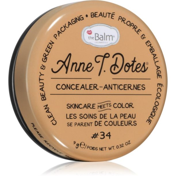 theBalm Anne T. Dotes® Concealer коректор против зачервяване цвят #34 9 гр.