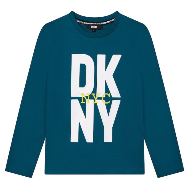 Блуза с контрастно лого DKNY