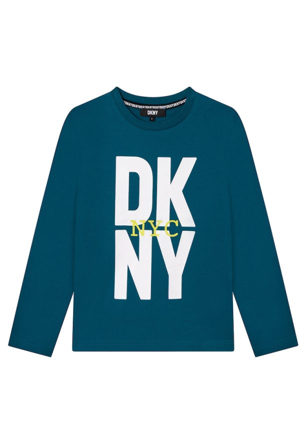 Блуза с контрастно лого DKNY