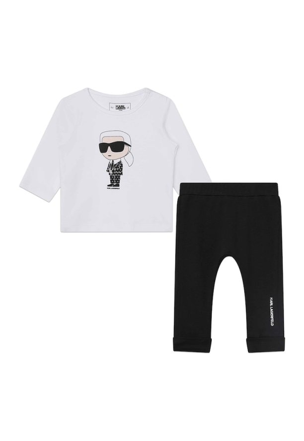 Блуза с лого и клин KARL LAGERFELD KIDS