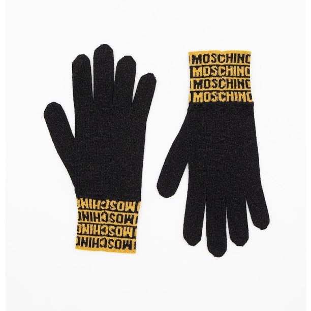 Вълнени ръкавици с лого Moschino