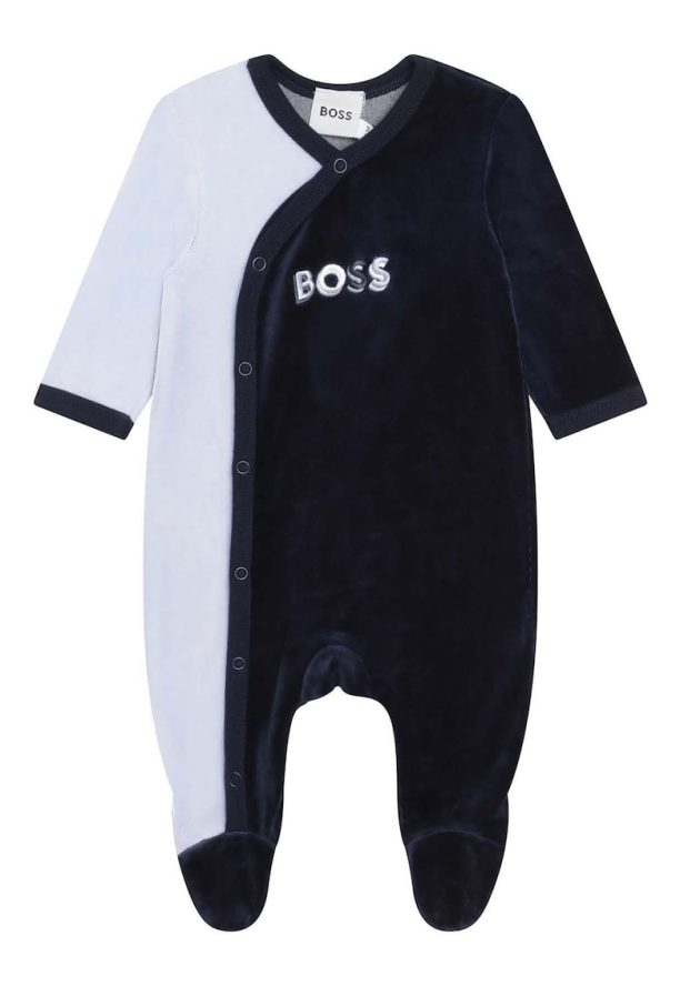 Двуцветна пижама тип ританки BOSS Kidswear