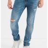 Дънки Miami по тялото със захабен ефект GUESS JEANS