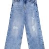 Дънки с широк крачол и протрити зони GUESS JEANS