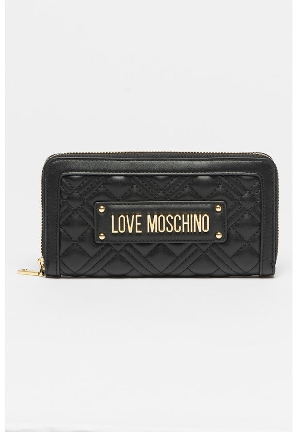 Капитониран портфейл с лого Love Moschino