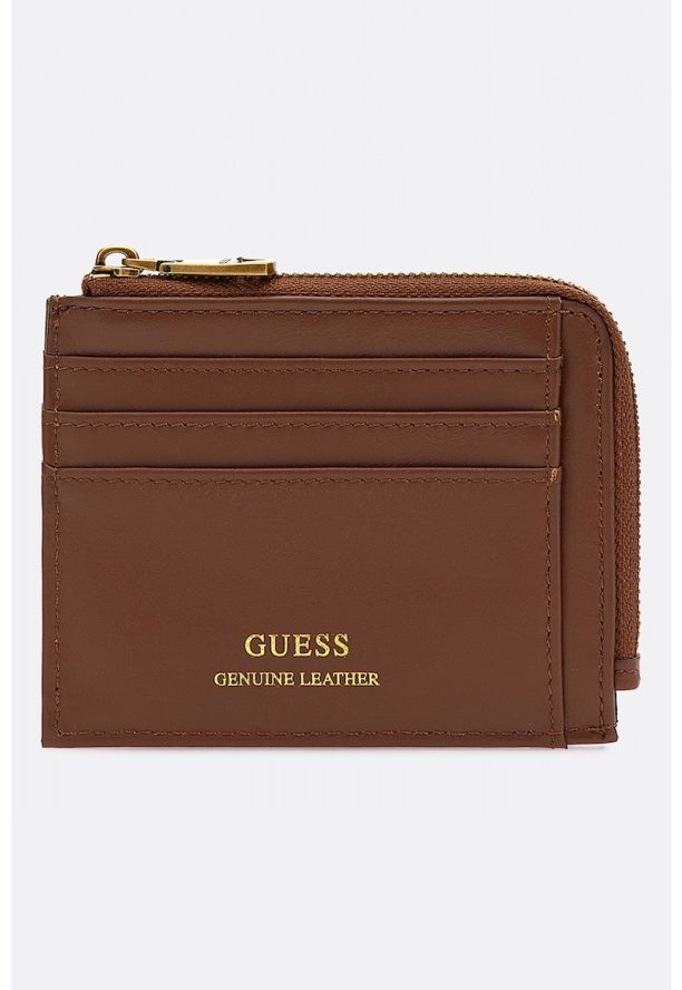 Кожен портфейл с лого Guess