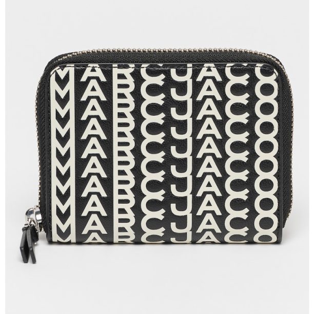 Кожен портфейл с цип и лого Marc Jacobs