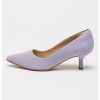 Кожени обувки Violette55 с остър връх Clarks