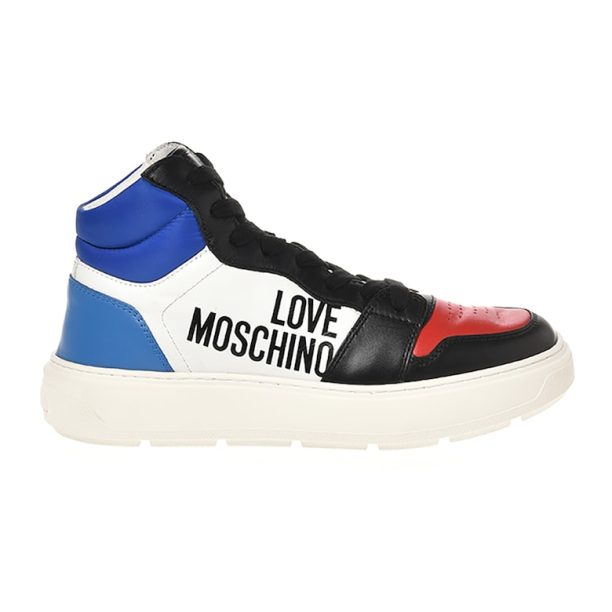 Кожени спортни обувки с контраст Love Moschino