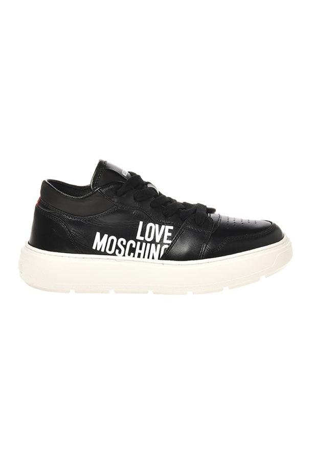 Кожени спортни обувки с лого Love Moschino