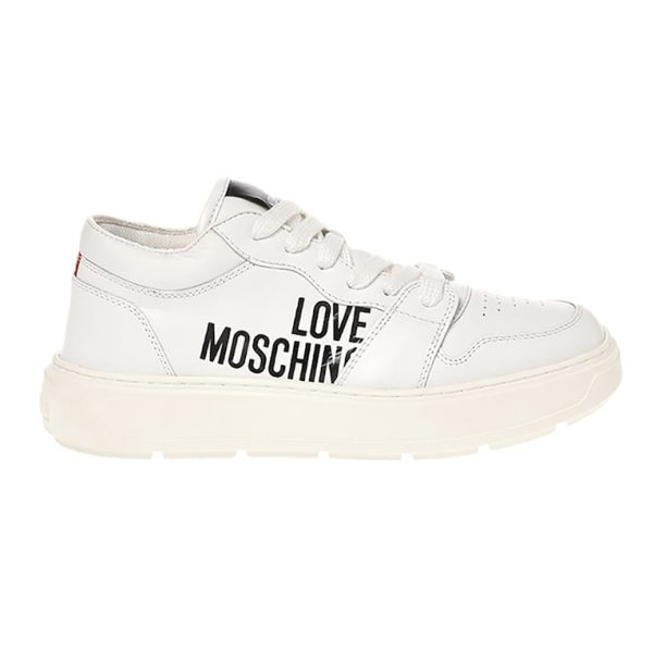 Кожени спортни обувки с лого Love Moschino