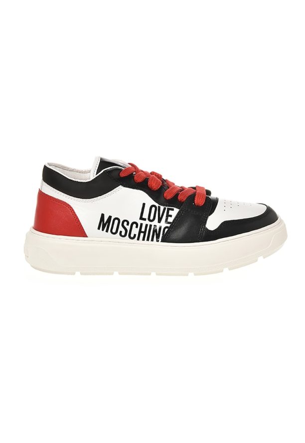 Кожени спортни обувки с лого Love Moschino