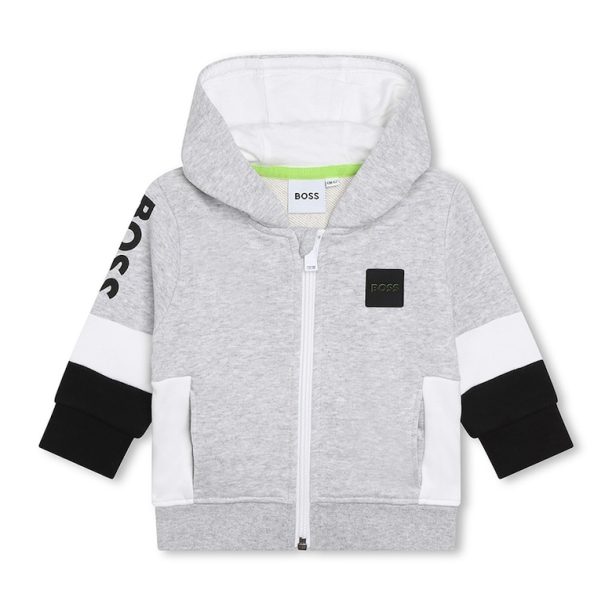 Комплект с памук с контрасти - 2 части BOSS Kidswear