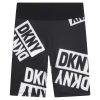 Къс клин с десен с лого DKNY