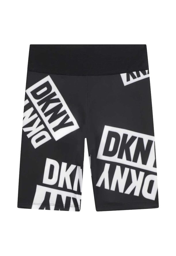 Къс клин с десен с лого DKNY