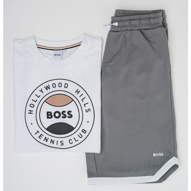 Къс спортен екип с лого BOSS Kidswear