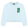 Къс суитшърт с лого DKNY