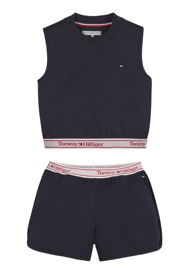 Къс топ и къс панталон с лого Tommy Hilfiger