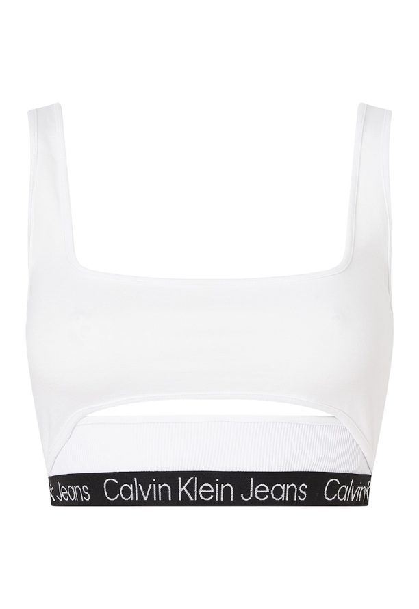 Къс топ с отвор CALVIN KLEIN JEANS