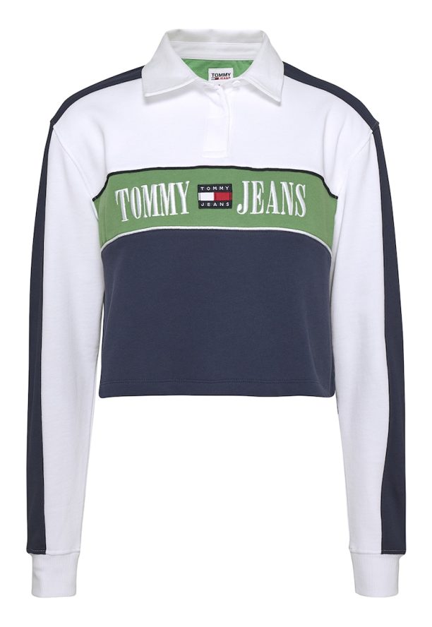 Къса блуза с лого Tommy Jeans