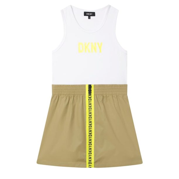 Къса рокля с дизайн 2 в 1 DKNY