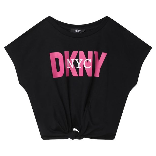 Къса тениска с възел DKNY