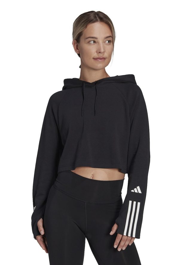 Късо тренировъчно худи Essentials с паднали ръкави adidas Performance