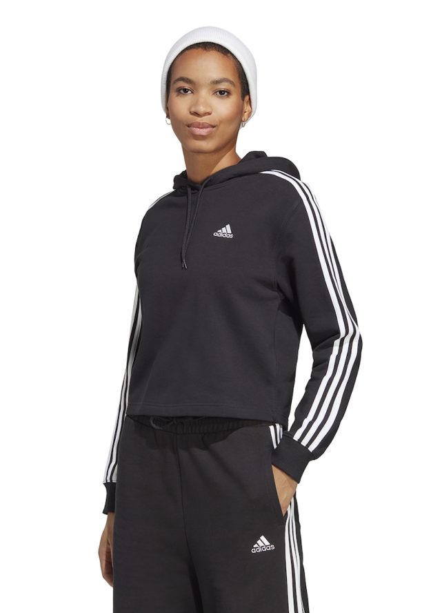 Късо худи Essentials с 3 ивици adidas Sportswear