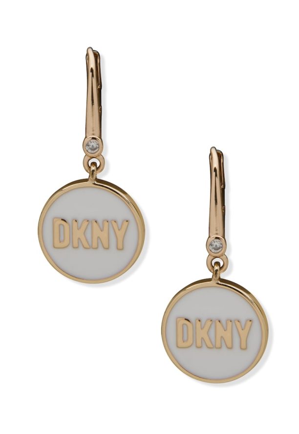 Обеци с лого DKNY